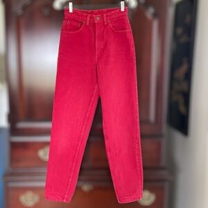 Vintage 1991 Levi's red 532 jeans high waisted size 24 (vintage 28)